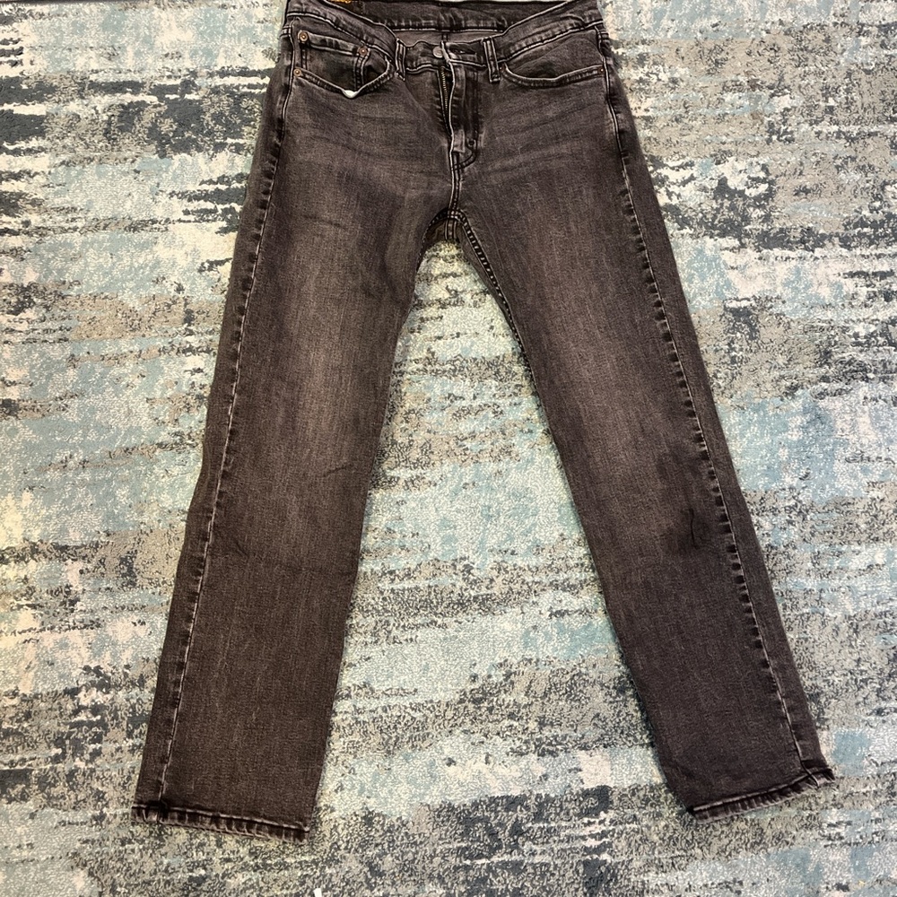 Classic Charcoal Straight-Leg Jeans